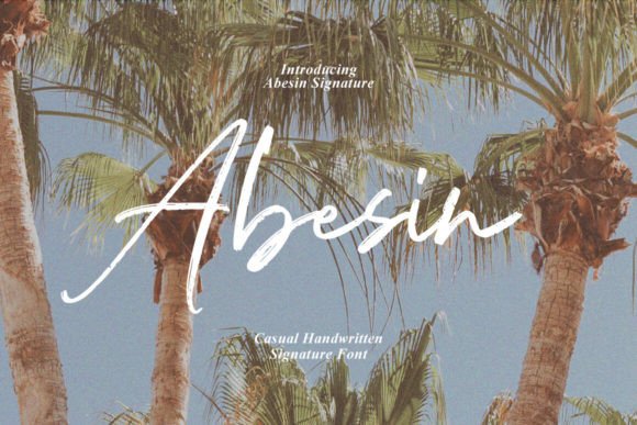 Abesin: A Signature Font for Polished Branding