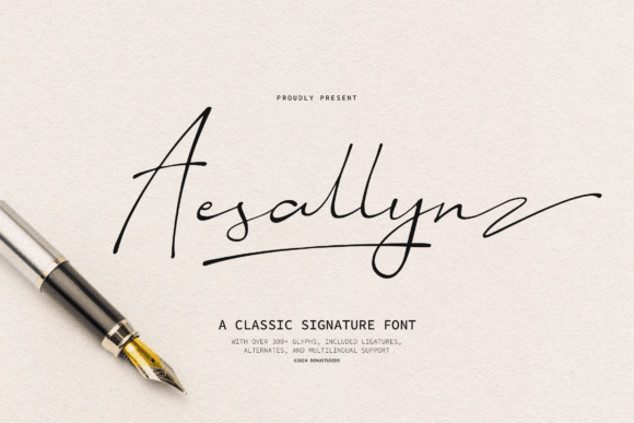 Aesallyn: Elevating Web Design with a Signature Font