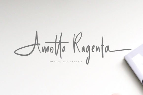 Amotta Ragenta: A Handwritten Font for Modern Web Design