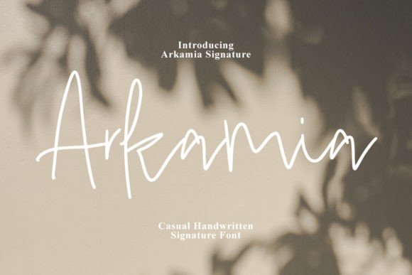 Arkamia: A Signature Font for Digital Branding
