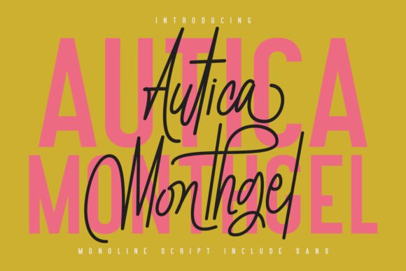 Autica Monthgel: A Handcrafted Font for Modern Web Design