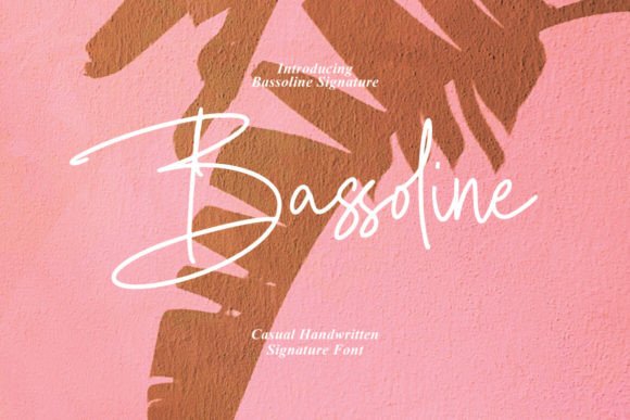 Bassoline: A Handmade Script Font for Editorial Design