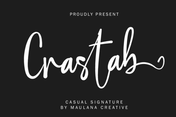 Crastab Font Review: A Casual Signature Typeface