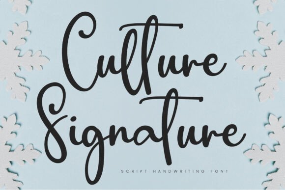 Culture Signature: A Minimalist Font for Clear Branding