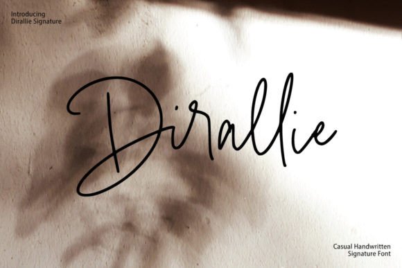 Dirallie Typeface Review for Web Design