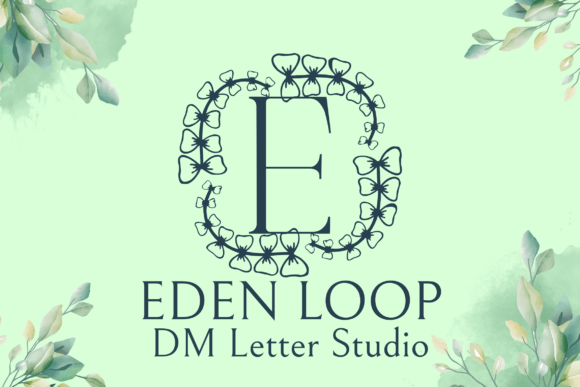 Eden Loop Monogram: A Serif Font for Editorial Elegance