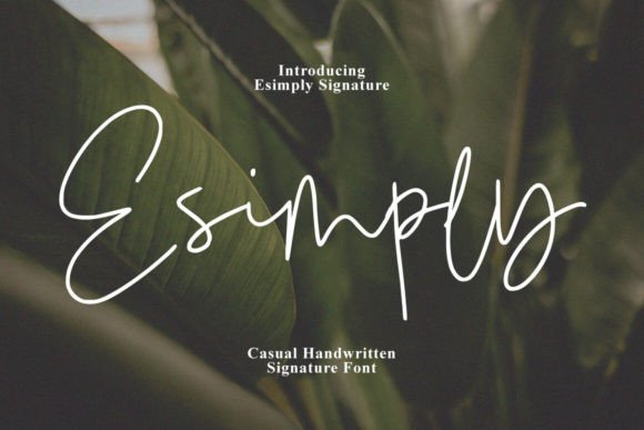 Esimply Font: Elevating Web Design with Handmade Script