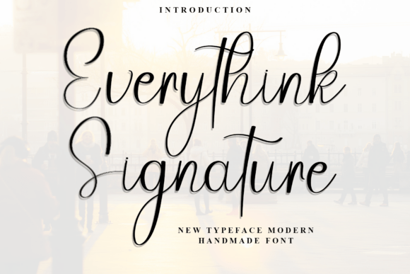 Everythink Signature: A Festive Typeface for Branding