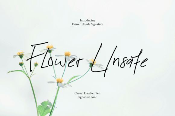 Flower Unsafe Font for Web Design