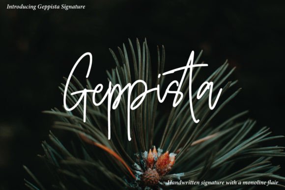 Geppista: A Handmade Script Font for Modern Branding