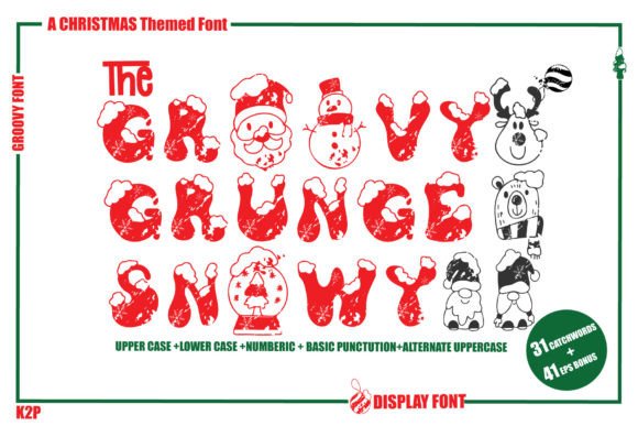Groovy Grunge Snowy: A Unique Decorative Font for Brands