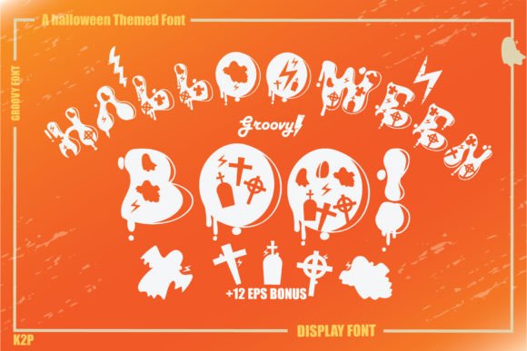 Groovy Halloween Boo: A Spooky Display Font