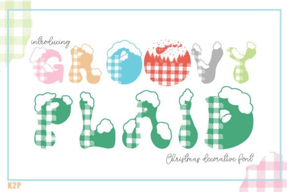 Groovy Plaid Font: A Festive Typeface for Crafters