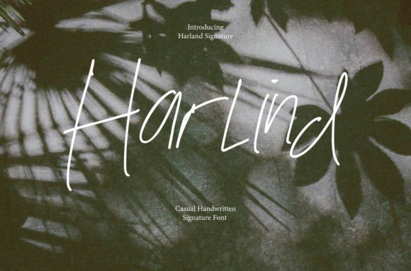 Harlind: A Signature Brush Font for Web Design