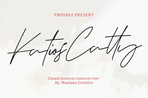 Katios Catty: A Handwritten Font for Branding