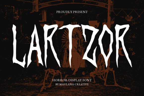 Lartzor: A Handcrafted Display Font for Editorial Impact