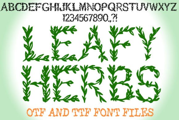 Leafyherbsbysqueebcreative Regular Font for Web Design
