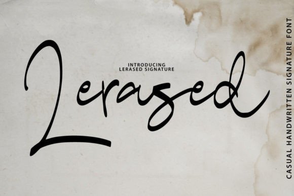 Lerased: A Handmade Script Font for Makers