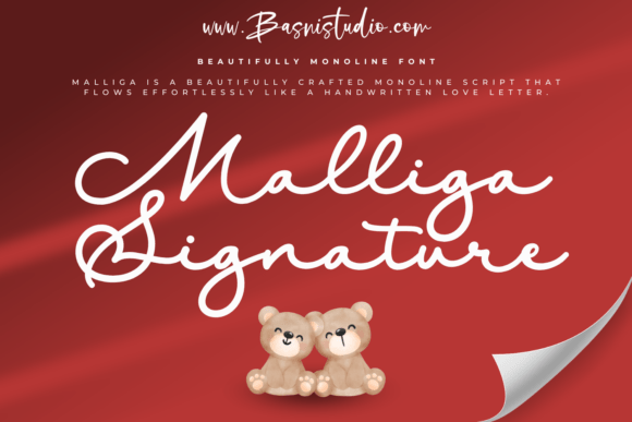 Malliga Signature: A Romantic Script Font for Web Design
