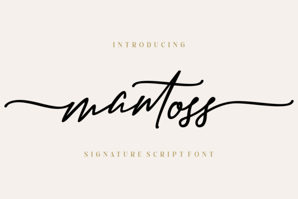 Mantoss Font: Elevating Brand Identity with Script Amp