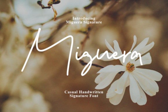 Miguera: A Handmade Script Font for Editorial Design