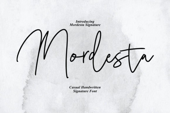Mordesta: A Signature Font for Small Business Branding