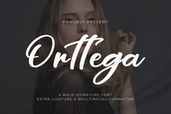 Orttega Font: Bold Script for Crafters