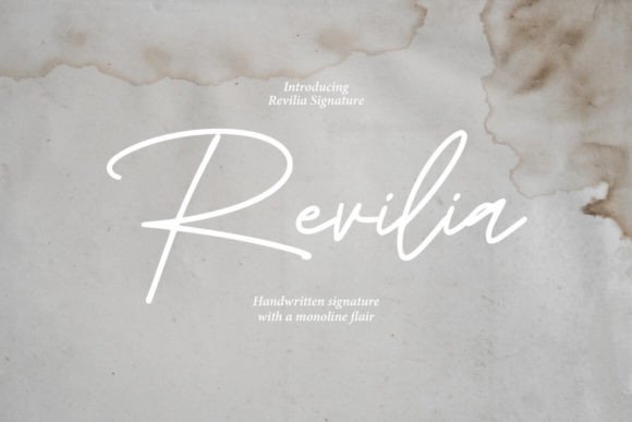 Revilia: A Handmade Script Font for Editorial Design