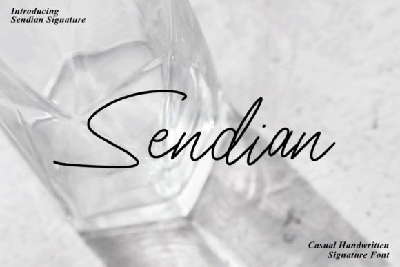 Sendian: A Handmade Script Font for Editorial Design