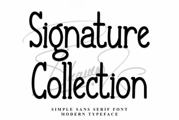 Signature Collection: A Festive Typeface for Editorial Design