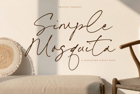 Simple Mosquita: An Elegant Script Font for Editorial Design