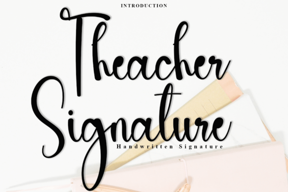 Theacher Signature Font: A Playful Branding Review